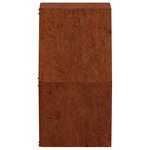 vidaXL Jardinières murales 2 Pièces Rouillé Acier corten 46x10x40 cm