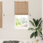 vidaXL Store enrouleur Marron Clair 100 x 160 cm Bambou