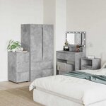 vidaXL Armoire de rangement Gris béton 40 x 48 x 81 cm