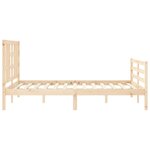 vidaXL Cadre de lit sans matelas 160x200 cm bois massif