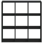 vidaXL Bibliothèque noir 102x32x102 cm bois d'ingénierie