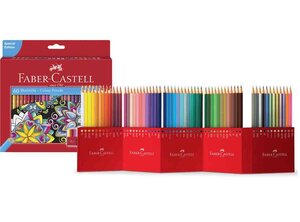 Etui de 60 crayons de couleur hexagonaux CASTLE FABER-CASTELL
