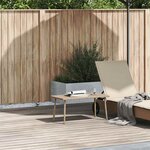 VidaXL Table basse de jardin rectangulaire beige 80x40x37 cm rotin