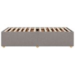 vidaXL Cadre de lit sans matelas taupe 90x200 cm tissu