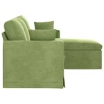 vidaXL Canapé Vert clair 198 x 134 x 80 cm Velours
