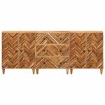 vidaXL Armoires de rangement 3 Pièces Marron 60 x 33 5 x 75 cm