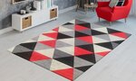 Tapis d'intérieur Triangle 160 x 230 cm - Rouge