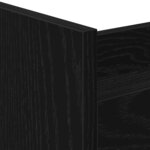 vidaXL Chariot de Rangement Étroit 4 Niveaux Chêne Noir