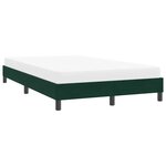 vidaXL Cadre de lit sans matelas vert foncé 120x220 cm velours