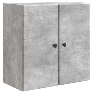 vidaXL Armoire Murale Gris béton 59 x 31 x 60 cm Bois d'ingénierie