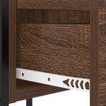vidaXL Cabinet de chevet avec tiroir Chêne marron 42 x 41 x 61 cm