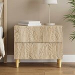 vidaXL Table de chevet Chêne Sonoma 62 x 34 5 x 48 cm