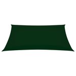 Vidaxl voile de parasol tissu oxford rectangulaire 6x8 m vert foncé