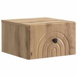 vidaXL Cabinet de chevet mural 2 pc Chêne artisanal 33 x 34 5 x 20 cm