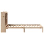 vidaXL Lit bibliothèque sans matelas 75x190 cm bois de pin massif