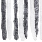 vidaXL Moustiquaire Gris et blanc 100x220 cm Chenille
