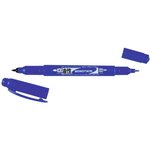 Marqueur Permanent MONO twin 0 8 et 0 4 mm Bleu x 10 TOMBOW