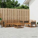 vidaXL Ensemble de canapés d'extérieur 6 Pièces Naturel