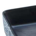 vidaXL Vasque à poser noir/bleu rectangulaire 46x35 5x13 cm céramique