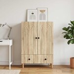 vidaXL Buffet Chêne Sonoma 66 x 34 5 x 95 cm Bois d'ingénierie