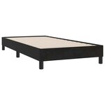 vidaXL Sommier à lattes de lit sans matelas noir 90x210 cm velours