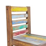 vidaXL Chaises à manger lot de 6 bois de récupération solide