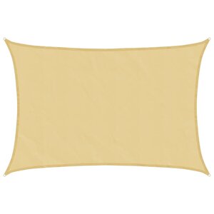 vidaXL Voile d'ombrage sable 5x3 5 m 100   polyester oxford