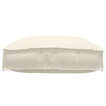 vidaXL Coussin pour assise de palette 6 Pièces Crème 40 x 40 x 8 cm