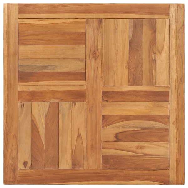 vidaXL Dessus de table Bois de teck solide 70x70x2 5 cm