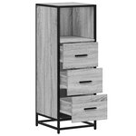 vidaXL Armoire de salle de bain sonoma gris 35x37 5x100 cm