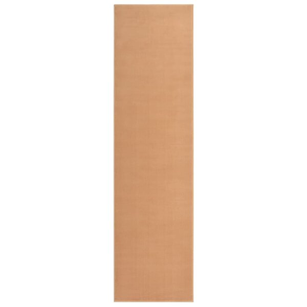 vidaXL Tapis BCF Beige 100x400 cm