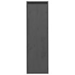 vidaXL Armoires murales 2 Pièces Gris 30x30x100 cm Bois de pin massif