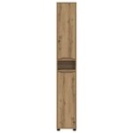 vidaXL Cabinet de salle de bain Chêne artisanal 30 5 x 30 x 195 cm