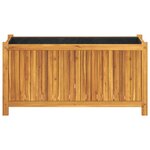 vidaXL Jardinière avec doublure 99 5x38x50 cm bois massif d'acacia