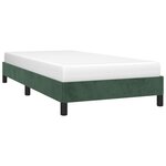 vidaXL Cadre de lit sans matelas vert foncé 90x200 cm velours