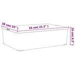 vidaXL Boîtes de rangement en plastique 3 Pièces 25 L empilables