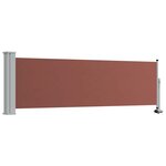 vidaXL Auvent latéral rétractable de patio 80x300 cm Marron