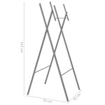 vidaXL Pieds de table de bar pliables Argenté 45x53x108 cm