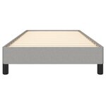 vidaXL Cadre de lit sans matelas gris clair 100x200 cm tissu