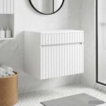 vidaXL Cabinet de Salle de Bain Mural Blanc 59 x 44 5 x 50 cm