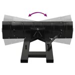 vidaXL Chasse-neige pour chariot élévateur 150x38 cm Noir