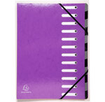 Trieur Harmonika 12CP Iderama violet EXACOMPTA