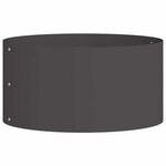 vidaXL Anneau de jardinière Noir 40 x 40 x 20 cm Acier laminé à froid