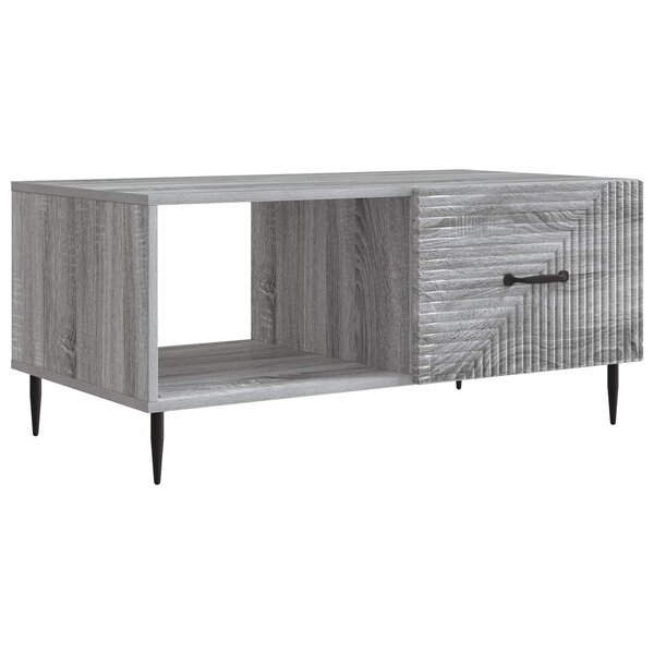 vidaXL Table basse Sonoma gris 90 x 50 x 40 cm Bois d'ingénierie