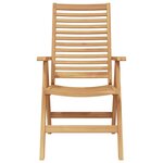 vidaXL Chaise de jardin 6 Pièces Marron 52 x 64 5 x 108 cm