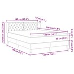 vidaXL Lit à ressorts avec matelas gris foncé 80x200 cm en velours
