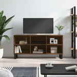 vidaXL Meuble TV chêne marron 103 5x30x50 cm bois d'ingénierie