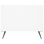 vidaXL Table basse blanc 102x50x40 cm bois d'ingénierie