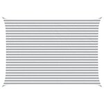 vidaXL Voile d'ombre Gris clair et blanc 3 5 x 5 m