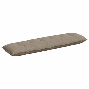 vidaXL Coussin de Dos Taupe 180 x 50 cm Tissu en microfibre